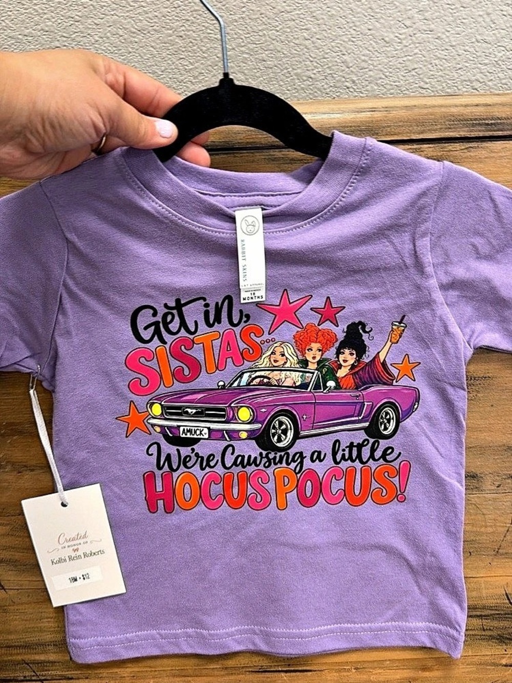 Rabbit Skins Infant/Toddler Fine Jersey Tee Purple Graphic Tee